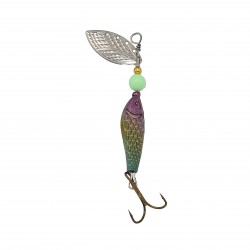 Lingurita rotativa pentru pescuit, model LR02, culoare multicolor